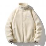 Premium Zip Up Sherpa Fleece Jacket 100% Cotton Custom Embroidery for sale