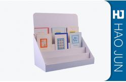China Full Printed Cardboard Counter Display Boxes Plat Packed For Gift Card supplier