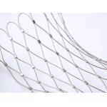 Customized Flexible Wire Mesh Netting 20mm - 100mm Aperture Rope Construction for sale