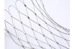 China Customized Flexible Wire Mesh Netting 20mm - 100mm Aperture Rope Construction supplier