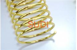 China Electroplated First Class Diameter 0.70mm Metal Spiral Binding Coils supplier
