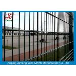 Electric Gal Double Wire Fence For High Security Area Square Hole Shape for sale