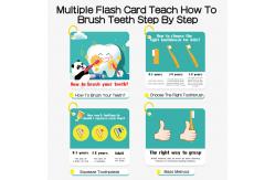 China Stimulation Right Brain Training Flash Cards , Brush Teeth Preschool Learning Toys supplier