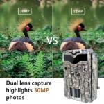 New KW698A 4K Trail Camera Dual Sensors IP67 No Glow AA Alkaine Batteries Wildlife Outdoor Hunting Camera for sale