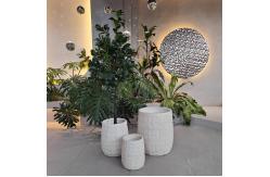 China Modern Reinforced Clay Planter Textured Surface For Minimalist Style supplier