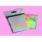 Thickness Custom Double Clear Holographic Card Sleeves Rainbow Effects