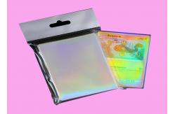 China Thickness Custom Double Clear Holographic Card Sleeves Rainbow Effects supplier