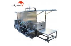 China PLC Operating Skymen SUS304 Ultrasonic Cleaning Machine  Basket With Loading Unloading Table supplier