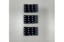 China Bank Payment Cipher Silicne Button With Conductive Carbon Particles supplier