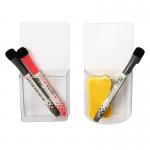 Reusable Whiteboard Pen Magnetic Holder Plastic Pen Holder With Self Adhesive Pad for sale