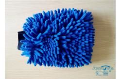 China Seamless Scratch Free Microfiber Wash Mitt 100% Polyester Plush Car Wash Mitt supplier