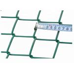Green Coated Pvc Chain Link Fencing 60x60mm Hole Diamond Mesh for sale