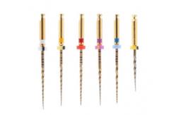 China NITI Gold Rotary File Path 6 Taper With Heat Activation supplier