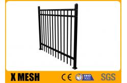 China Full Welding 5ft X 8ft Security Metal Fencing Black Powder Coated Industrial Field supplier
