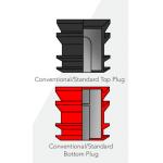 Conventional Plug Casing Buoyancy System 135mm OD Top Plug Cementing for sale