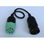 Green J1939 Deutsch 9-Pin Male to 6-Pin J1708 Female CAN Bus Cable for sale