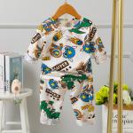 9 Years Captain America Kids Pyjama Set 95% Cotton 145cm Height Skin Friendly for sale