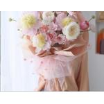 Flower shadow gauze belt, bubble cotton flower decoration material, bouquet tie, gift packaging, ribbon polka dot ribbon, flower shop use for sale