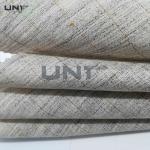 Chinese Wholesale 190gsm heavy weight garment stretched cotton canvas fabric horse hair interlining for suit for sale