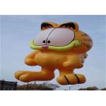 Advertising Inflatable Cartoon Cat Character Balloon , Giant Animals Flying Ball for sale