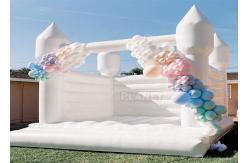 China Custom Party Rental Entertainment Jumping Castles White Bubble Bounce House supplier