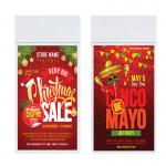 Hanging Double Sided LCD Window Display Advertising Screen 55 Inch 1920×1080 for sale
