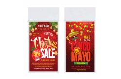 China Hanging Double Sided LCD Window Display Advertising Screen 55 Inch 1920×1080 supplier