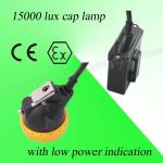 Safety 3V Rechargeable LED Miners Cap Lamp 110MA Waterproof With 6.5Ah Battery for sale