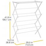 White Foldable Alloy Steel Clothes Drying  Laundry Rack for sale