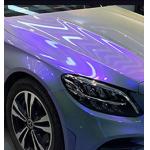 Slideable Laser Blue Glitter Car Wrap Film 140gsm Thickness for sale