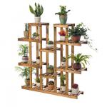 Multi Tiered Wooden Flower Pot Plant Stand Home Patio Lawn 3 6 Steps for sale