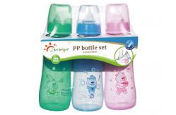 China Phthalate Free 250ml Standard Arc Baby Bottle Set supplier