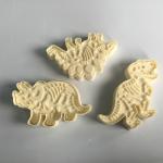 3 Pieces Set Skeleton Dinosaur Cookie Cutters , Stampers Cake Decoration Molds for sale