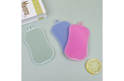 China Bathroom Multi-function Handheld Kitchen Cleaner Brush Silicone Bath Brush supplier