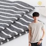 Anti Wrinkle Hygroscopic Striped Material Fabric Good Gloss for sale