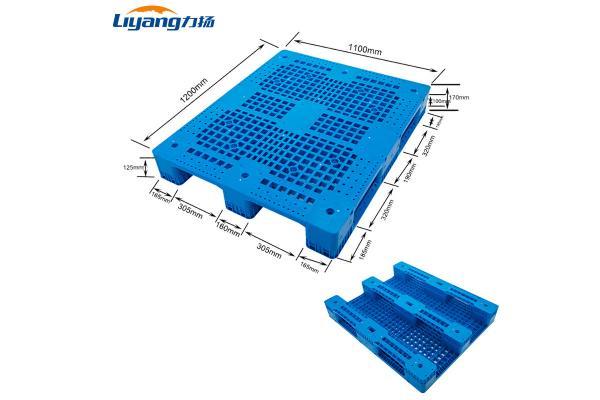 Heavy Duty Reinforced Hygienic Pallets Flat Plastic Pallets Single Faced