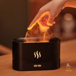 Homefish OEM Humificador Difusor De Aromas 180Ml Diffuser Simulation Flame Humidifier Ultrasonic Mist Air Humidifier Aroma for sale