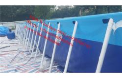 China rectangular above ground swimming pool canvas swimming pool outdoor swimming pool desgins supplier