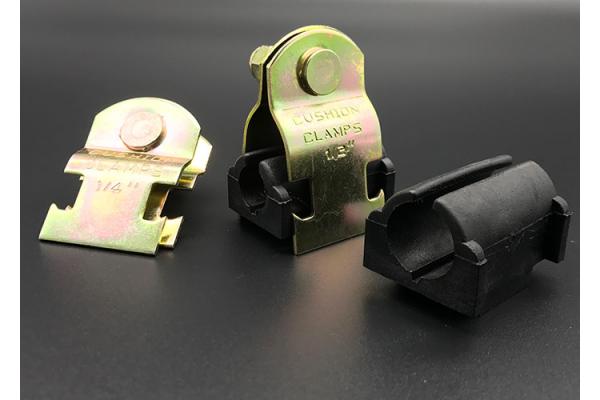 Gold Galvanized Insulated Pipe Fitting Cushion Clamp