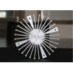 Silvery Anodized Led Aluminum Heatsink Extrusion Profiles Custom Design for sale