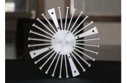 China Silvery Anodized Led Aluminum Heatsink Extrusion Profiles Custom Design supplier