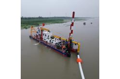China 12 Inch Model Powerful Mud Dredging Boat For River Dredging Work supplier