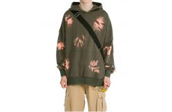 China Lightweight Oversized Drop Shoulder Hoodie Sweatshirt Custom Stone Washed Unisex supplier