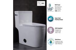 China High Efficiency White One Piece Tall Elongated Toilets Bowl MAP800G supplier