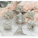 Geely Flower Hollow Metal Dice Set RPG Dragon And Dungeon DND
