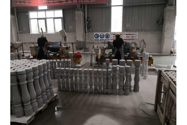 3500mm Manual Stone Polishing Machine For Solid Column Baluster