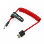 8K 2.1 Full HDMI High Speed Braided Coiled Cable For Atomos Ninja V Portkeys BM5 For Feelworld Monitor, For Canon C300 for sale