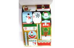 China Glossy Silver Gold Sticker Printing Hot Stamping Offset Printing Gluing supplier