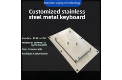 China Customized stainless steel metal button metal keyboard, waterproof, dustproof, and bacteria resistant keyboard supplier