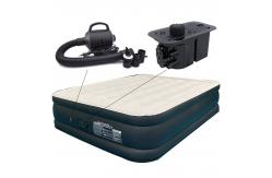 China hot selling portable PVC Flocking Double Layer Air Bed Inflatable Air Mattresses supplier